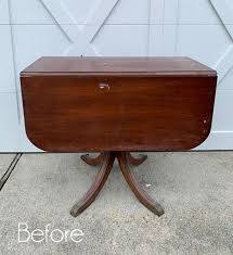 Drop Leaf Table Makeover And How To