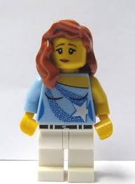 There is a small hole on the top and on the side of this hair. 2 99 Gbp Lego Female Girl Minifigure Figure Blue Top White Jeans Ginger Orange Wavy Hair Ebay Collectibles Mini Figures Lego Female Girl