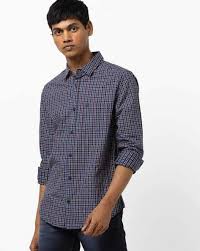 benetton mens checked shirt