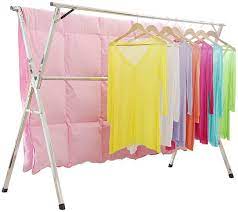 This rack stood out especially during drying tests; Buy Sharewin Clothes Drying Rack For Laundry Free Installed Space Saving Folding Hanger Rack Heavy Duty Stainless Steel Online In Vietnam B08gkxw23x