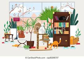 The home interiors and gift company, also known as home interiors & gifts, was acquired by penny and steve carlile in 2008. Pet Accessories Products In Home Interior Vector Illustration Room Design For Cats Simple Care About Animal Comfortable Canstock