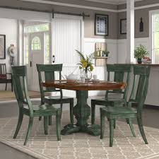 The imagio home round drop leaf dining table features two drop leaves that measure 8 each. Eleanor Sage Green Extending Oval Wood Table Panel Back 5 Piece Dining Set By Inspire Q Classic Overstock 16940137
