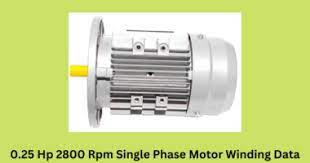 single phase motor winding data pdf