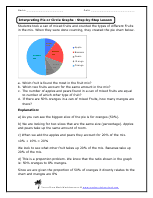 Interpreting Pie Or Circle Graphs Worksheets