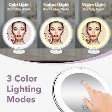 15x magnifying vanity mirror with