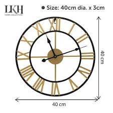 Big Garden Wall Clock Roman Numerals