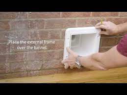 Installing A Cat Flap In A Wall Top