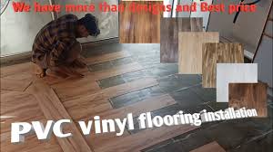 installation pvc vinyl flooring