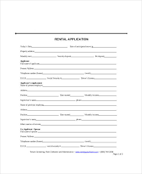 Sample Apartment Application Form 7 Examples In Word Pdf