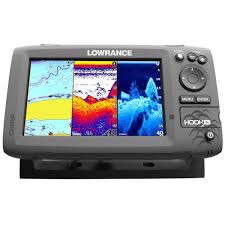 Hook 7 Chartplotter And Fishfinder With Us And Can Navionics Card And Mid High Downscan Transducer