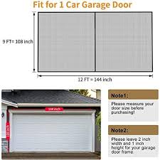 garage door screen 1 car 12x8 ft