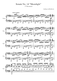 Free sheet music for easy keyboard. Moonlight Sonata 3rd Movement Ludwig Van Beethoven Sheet Music For Piano Solo Musescore Com