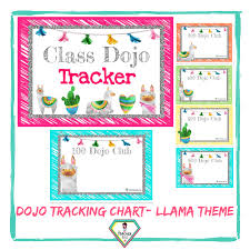 Teacher Resource Llama Theme Dojo Tracking Charts