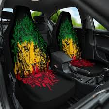 Jamaican Rasta Lions Car Seat Covers