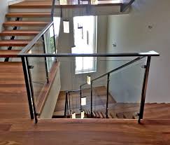 Interior glass stair railing installation services. Glass Handrail Systems Residential Gallery Anchor Ventana Glass