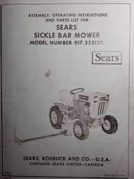 Sears Sickle Mower Implement Lawn