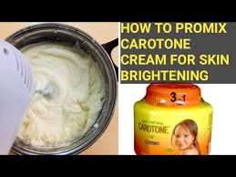 how to promix carotone cream for skin