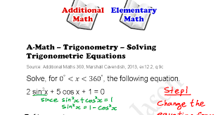 A Math Trigonometry Solving