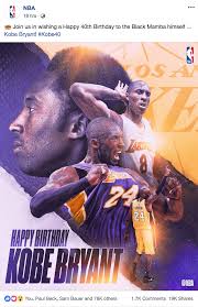 Kobe bryant is a member of the following lists: Kobe Bryant 40th Birthday Official Nba Artwork On Behance