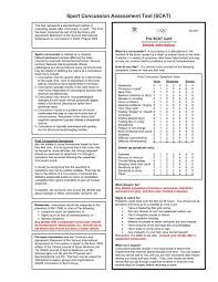 standardized concussion essment tool