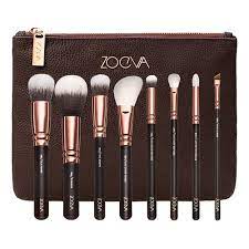copper and nylon zoeva makeup brush set