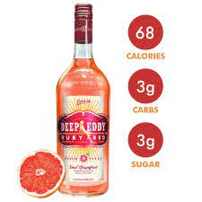 deep eddy ruby red gfruit flavored