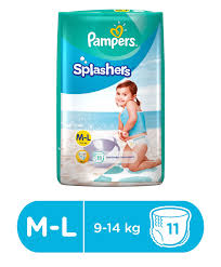 Pampers Splashers Pants Style Disposable Swim Diapers Medium