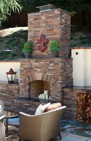 Stone Age Outdoor Fireplace With