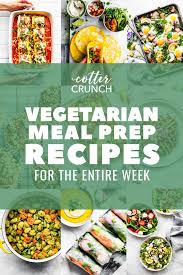 vegetarian meal prep recipes weekly