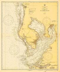 1928 Nautical Chart Of Tampa Bay
