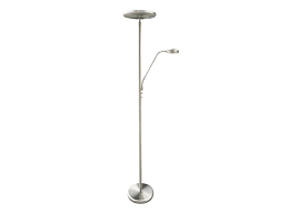 Brushed Nickel With Reading Light Led Torchiere 72 H Steinhafels