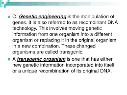 Genetically modified organisms (gmos) are produced by inserting genetic material (sometimes from another species) into a plant inducible transgenic systems, often using tetracycline, have also been used to allow the investigator to control the timing of transgene activation. Unit Plant Science Ppt Download