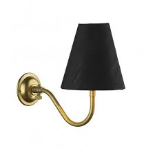 Traditional Aged Brass Wall Light With