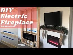 Diy Electric Fireplace Wall Step By