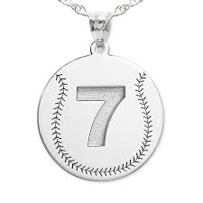 jewelry custom baseball pendant