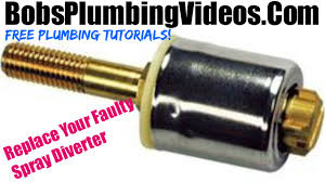 Moen kitchen faucet 1225 cartridge repair or replacement youtube via youtube.com. Kitchen Faucet Sprayer Diverter Problem Youtube