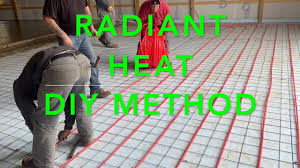 radiant heat tubing layout in concrete