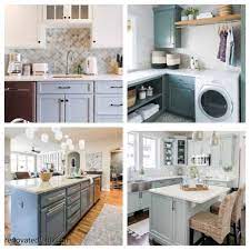 blue gray kitchen cabinet paint colors