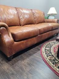 henredon leather couch in san