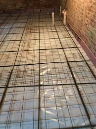 exposed concrete floor