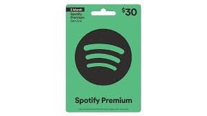 spotify gift card 30