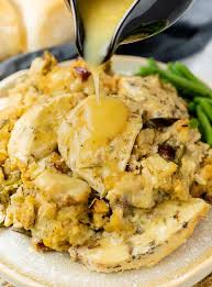 Your slow cooker does the work and you end up with easy dinner on the table when you arrive home ready to feed the family. Crock Pot Chicken And Stuffing Also Instant Pot Friendly The Cozy Cook