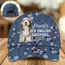 english sheepdog mom caps hats