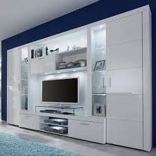 Wooden Wall Mount Tv Unit With Storage