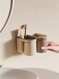1pc Wall Mounted Mouthwash Cup With