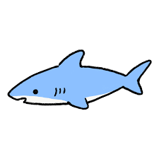 サメのイラスト | ゆるくてかわいい無料イラスト・アイコン素材屋「ぴよたそ」