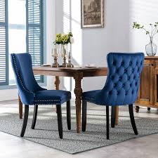uhomepro blue velvet tufted upholstered