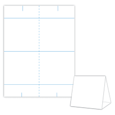 Table Tents Standard Sizes Large Table Tent Templates Serving