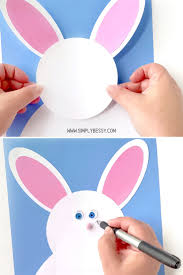 easy bunny paper craft with free