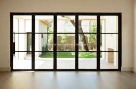 Big Steel Tube French Sliding Door With
